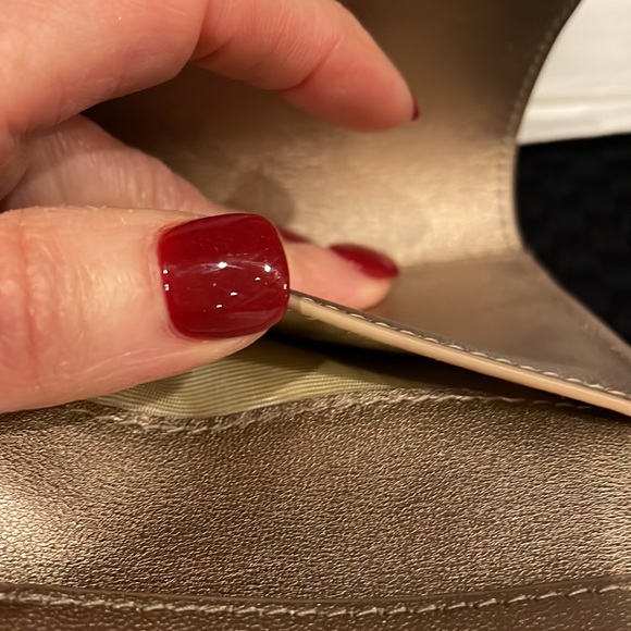 NIB Lady Dior Lotus Wallet in Metallic Gold - Picture 10 of 16